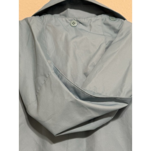 Anne Klein Trench Coat Women's 8 Blue Lined Preppy Pockets Long Sleeve - Picture 6 of 13